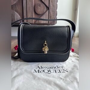Alexander McQueen Black Crossbody Bag with Skull Detail